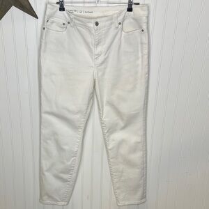 Talbots Flawless White Girlfriend Jeans Size 12